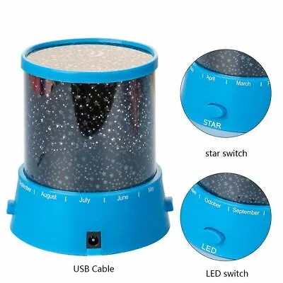 Night LED Light Galaxy Starry Projector Music Star Sky Party Room Lamp Gift Hot • $6.83