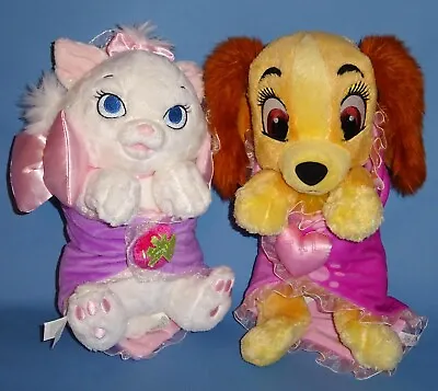 Disney Babies-plush Marie Aristocats Kitten-lady & The Tramp Puppy-blankets-lot • $19.99