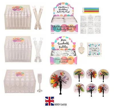 £8.49 • Buy WEDDING FAVOURS Handheld Fan Bubble Confetti Loot Party Bag Filler Favour Lot UK
