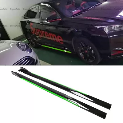 For Mazda MX-5 Miata 86  Side Skirt Extension Rocker Panel Splitter Black Green • $69.35