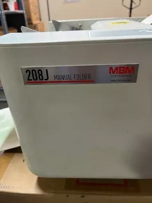 MBM 208J Manuel Folder • $1200