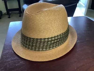 Men’s Vtg. Sz 7 3/8 Knox  Fedora Fitted Hat Made In NY. Sold By John Norman Co. • $19.99