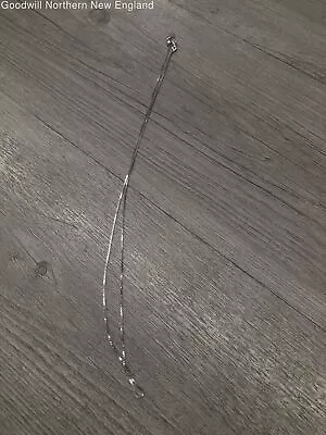 $114 • Buy 14k White Gold Adjustable Box Link Chain 20 Inch Length 3.07g