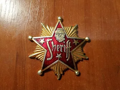 SHERIFF Vintage Badge Pin • $12