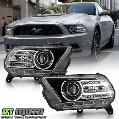 2013-2014 Ford Mustang [HID/Xenon Model] OE Style LED DRL Projector Headlights • $348.96