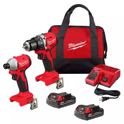 Milwaukee 3692-22CT M18 18V Compact Brushless 2 Tool Drill/Driver Combo Kit • $189.05