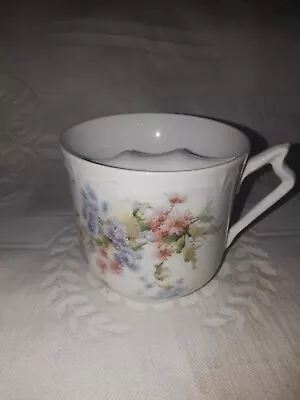 Vintage Unbranded Floral Mustache Coffee / Tea Cup  • $6