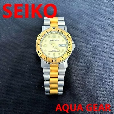 Seiko V348-6A50 Alba Aqua Gear Diver 200M Quartz • $89