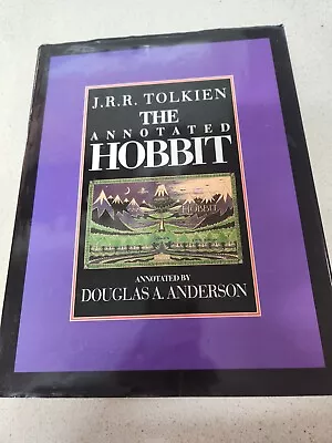 J. R. R. Tolkien The Annotated Hobbit By Douglas A. Anderson - 1989  HC/DJ • $49.95