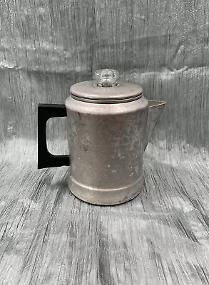 Vintage 7 Cup Comet Aluminum Percolator Coffee Pot Complete • $14.50