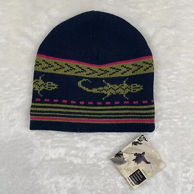 Vtg Patagonia 1990 Beanie Cap Adult Capilene Made Italy Hat Watch Ski Cap Gecko • $80