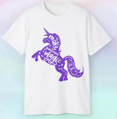 Men's Unisex Unicorn Make Your Own Magic Shirt | Magical Fairy Tale | S-5XL • $14.25