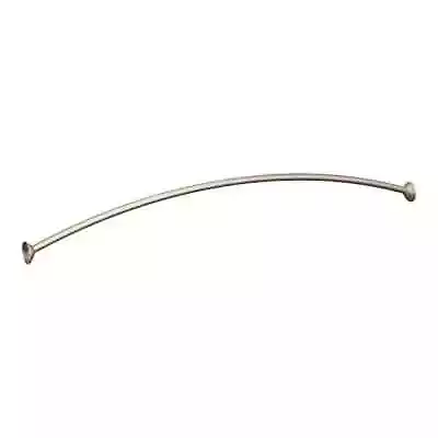 Moen DN2160BN Brushed Nickel Corrosion Resistant Adjustable Curved Shower Rod • $32.99