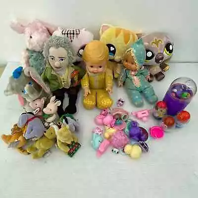 Mixed LOT Littlest Pet Shop Classic Pooh Gund Xmas Ornaments Weebles Dumbo Dolls • $125