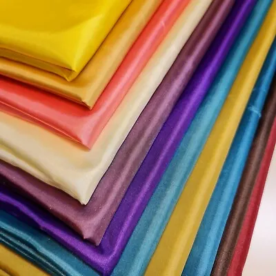£1.99 • Buy Anti Static 100% Polyester Silk Lining Material Dress Craft Fabric 58  By Meter