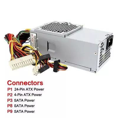 For Dell 250W Vostro 200s 220s 230s 260s 400s Slim DT Power Supply YX301 6MVJH • $36.16