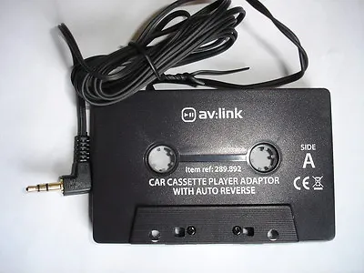 Cassette Adaptor Convertor For MP3 CD IPhone Phone Audio Aux 3.5mm Stereo • £4.95