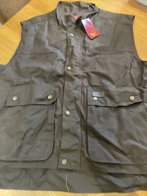 £69.99 • Buy BNWT R M Williams Oilskin Wax 100% Cotton Men's Size L Gilet Brown