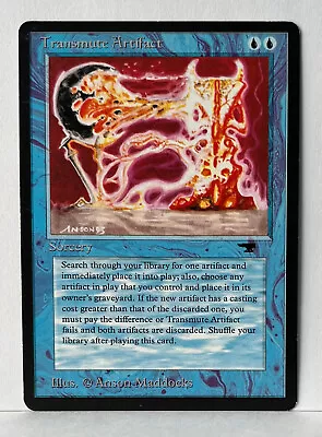 Magic The Gathering Transmute Artifact (Antiquities) Moderately Played • $250