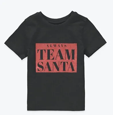 £2.79 • Buy Kids Baby Team Santa Print Xmas Christmas Gift Top Short Sleeve Glitter  T-shirt