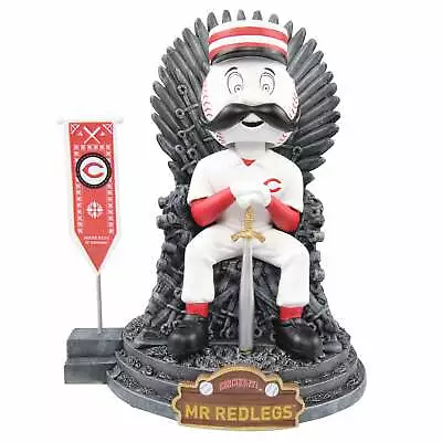 Mr. Redlegs Cincinnati Reds Game Of Throne Iron Throne GOT Bobblehead MLB • $64.99