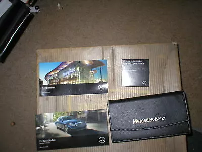 2018 Mercedes E-Class Sedan Owners Manual With Cover Case • $29.79