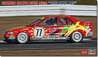 Hasegawa 1/24 Gasas Max Fly Civic (EG9) 1993 Inter TEC Plastic Model 20647 • $40.17