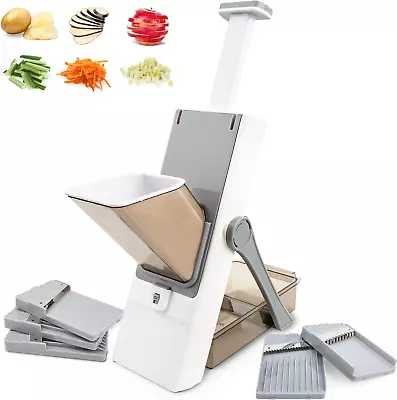 Safe Mandoline Food Slicer For Kitchen - 5in1 Multifunctional Chopper Vegetable  • $45.99