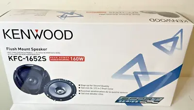 Kenwood KFC-1652S 160 Watt Flush Mount Speaker Sport Series Dual Cone NOB DISCON • $25