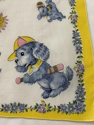 Puppy’s At Play Hankie • $8