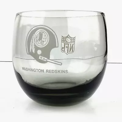 Vintage NFL 1970's Washington Redskins Glass Smoked Grey Commanders • $4.28