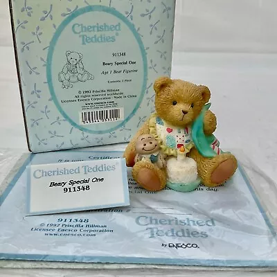 Cherished Teddies - Age 1 - Beary Special One - Very Early Bear - 911348 • £3.45