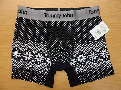 Tommy John Second Skin Modal Stretch Boxer Briefs Vintage Sweater Black M ~NWT~ • $19.99