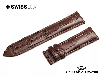 Alligator Crocodile Leather For LONGINES Watch Brown Strap Band Buckle/Clasp HQ • £39