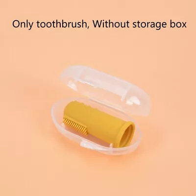 Baby Soft Finger Toothbrush Infant Tooth Clean Brush Grade Silicone Brush • £4.51