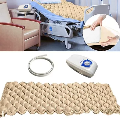 Alternating Air Pressure Mattress Pad Hospital Home Relief Ulcer Cushion Pump • $79.99