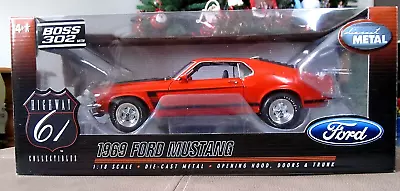 Highway 61  1/18  1969 Ford Mustang BOSS 302 • $199.95