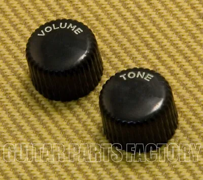 WDKN1BLK Harmony Style Black Cupcake Knob Set Guitar/Bass Tone/Volume • $13