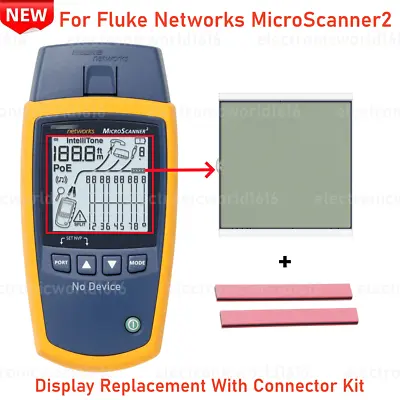 For Fluke Networks MS2-100 MicroScanner2 Cable Verifier LCD Display Replacement • $130.99