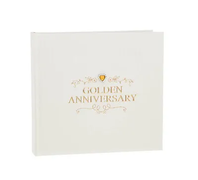 Shudehill Giftware 50th Golden Wedding Anniversary Large Photo Album 6 X 4 • £11.95