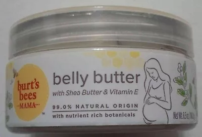 Burt's Bees Mama Bee Belly Butter Fragrance Free Lotion 6.5 Oz Tub - Combo Ship • $8