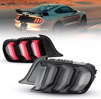 Smoke LED Tail Lights For 2015-2023 Ford Mustang Sequential Turn Signal Lamps • $369.99