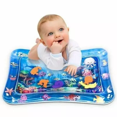 $14.99 • Buy Inflatable Tummy Time Mat Premium Baby Water Play Mat For Infants And Toddlers
