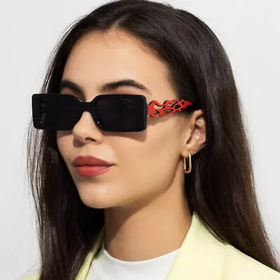 Steampunk Small Square Sunglasses Men's Women Retro Hip Hop Shades Glasses UV400 • $8.99