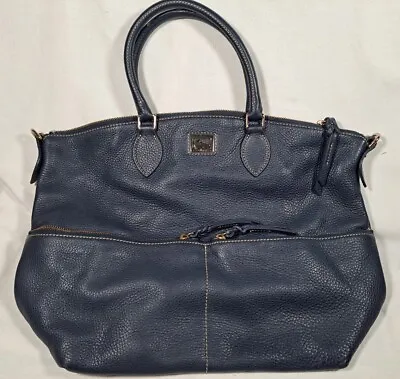 Dooney & Bourke Dillen Pebbled Leather Blue Navy Cobalt Hobo Bag Handbag Purse • $175.96