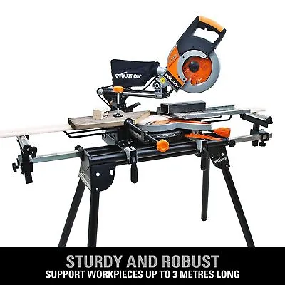 £99.99 • Buy Mitre Saw Bench Universal Chop Evolution Workstation Table Stand Extensions NEW