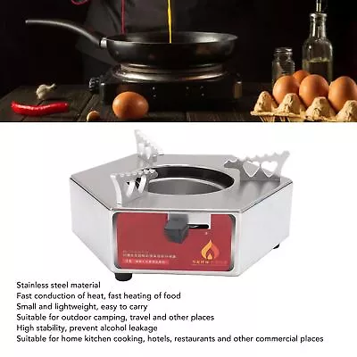 Fast Heating Alcohol Stove Stainless Steel Alcohol Heater Equipment New • $38.40