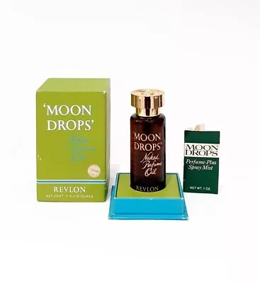 Vintage Revlon Moon Drops 1 Oz Naked Perfume Oil -- RARE FREE SHIP! • $299.95