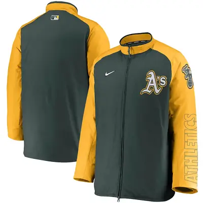 Oakland Athletics Nike Authentic Collection Dugout Full-Zip Jacket Men's Medium • $80.96