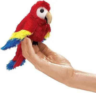 Folkmanis Mini Scarlet Macaw Finger Puppet • $15.99